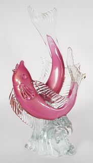 Murano Glass Fish Statue