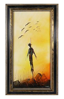 IVAR BRUUN, Scarecrow, Oil on Canvas