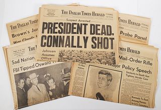(8) Dallas Times Herald, JFK Assassination, 1963