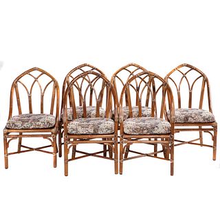 Six McGuire Dining Chairs