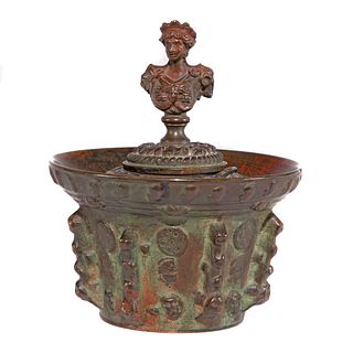 French Renaissance Revival Bronze Inkwell