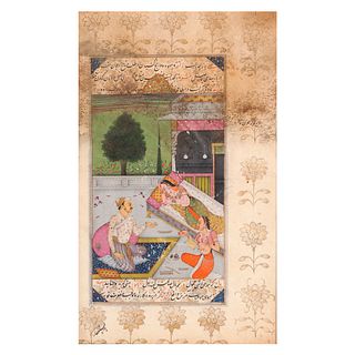 Four Miniatures from a Mughal Manuscript, 18th/19th Century