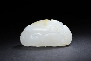 Chinese Jade Carving of Fruits, 18-19th Century