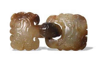 Chinese Jade Buckle, Warring States Period/Han