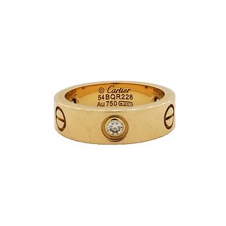 Cartier 18K Gold Diamond LOVE Ring