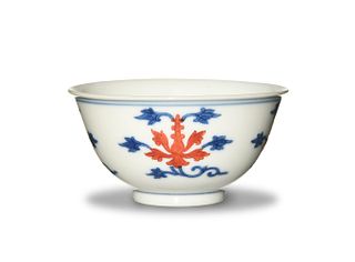 Imperial Chinese Blue and Red Cup, Daoguang