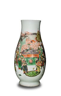Chinese Wucai Vase, Late 19th Century