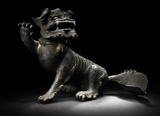 Chinese Bronze Beast Censer, Ming