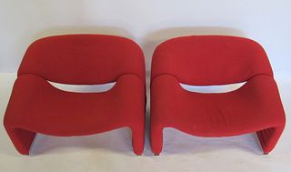 Pair Of Pierre Paulin Artifort "Groovy Chairs"