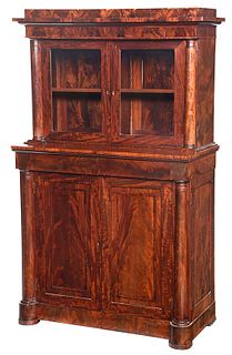 Rare Classical Mahogany Collector's Cabinet