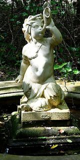 Vintage Garden Fountain of Triton 