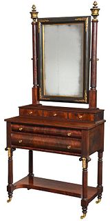 Fine Classical Ebonized and Parcel Gilt Dresser