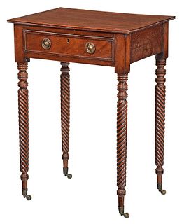 Federal Mahogany One Drawer Stand