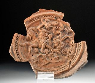Roman Terra Sigillata Relief Fragment w/ Amazon