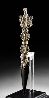 19th C. Tibetan Brass Phurba Dagger