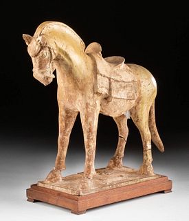 Chinese Sui Dynasty Straw-Glazed Pottery Horse w/ TL