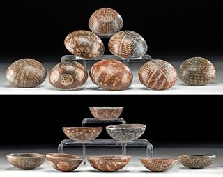 Eight Ancient West Mexican Pottery Bowls