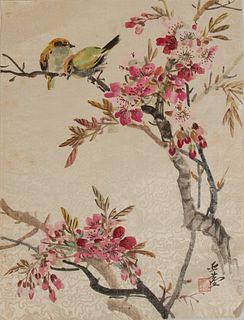 Chinese Painting of Flowers and Birds by Wang Yachen