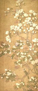 Unsigned Chinese Painting of Flower and Bird, Qing
