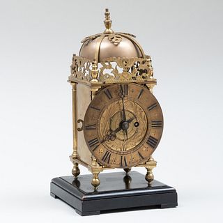 English Brass Clock Lantern Clock