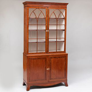 George III Inlaid Satinwood Bookcase