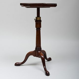 George II Mahogany Retractable Reading Stand