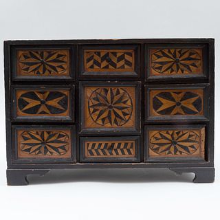 Continental Parquetry Inlaid Table Cabinet
