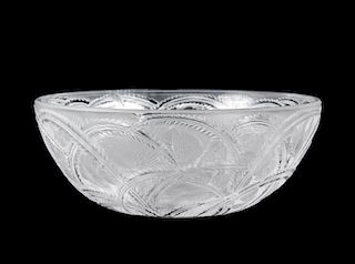 Lalique Art Glass 'Pinsons' Bowl