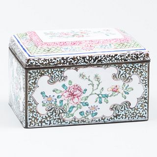 Chinese Enamel Table Box