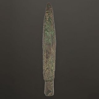 A Large Old Copper Culture Spear Point, 11-3/4 in.