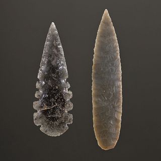 A Pair of Mississippian Points, Longest 2-1/4 in.