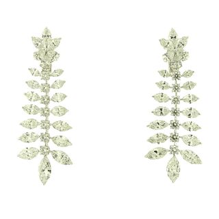 23.41TCW Diamond Chandelier Earrings