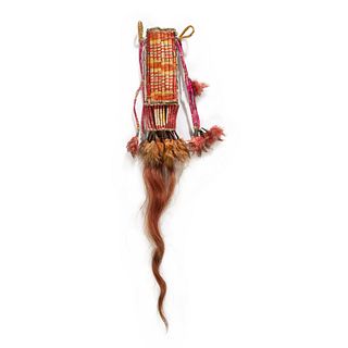 Plains Quilled Hair Ornament, From the Collection of Nick and Donna Norman, Colorado