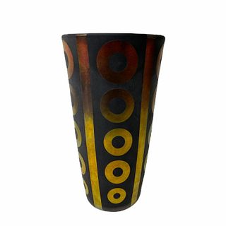 Artist Unknown Art Glass Vase