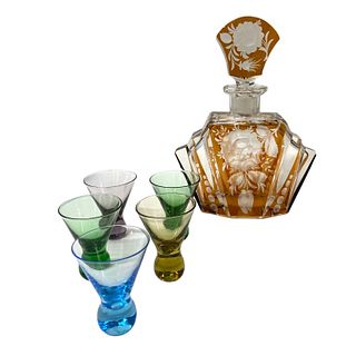 Decantor And Shot Glass Group