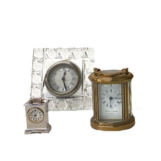 (5) Five Assorted Desk Clocks