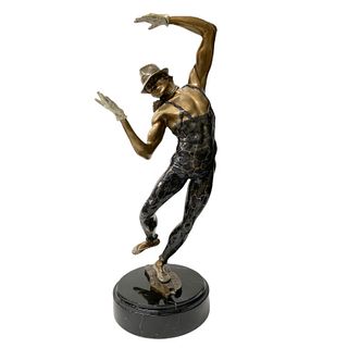 Bronze Male Dancer Figurine