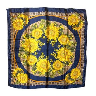 Silk Scarf Sunflowers, Possibly Hermes