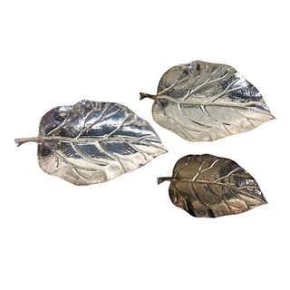 Silver Plated Leaf Trays