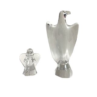 Large Baccarat Eagle And Angel