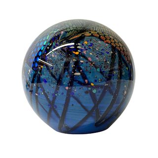 Roller Kerg Artglass Sphere Sculpture