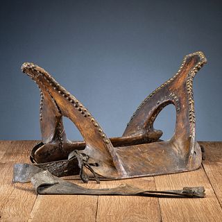 Central Plains Tacked Saddle, From an Estate in Sinking Springs, Ohio