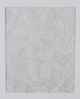Jasper Johns "Silver Cicada" lithograph.