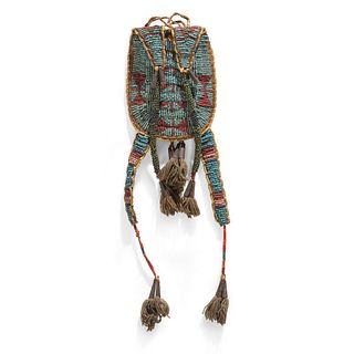 Sioux Beaded Buffalo Hide Bag, From the Collection of Robert Jerich, Illinois