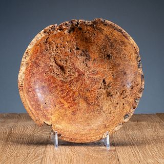 Plains Carved Burl Wood Bowl, From the Collection of Robert Jerich, Illinois