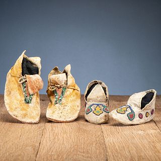 Apache and Great Basin Children's Moccasins, From the Collection of Robert Jerich, Illinois