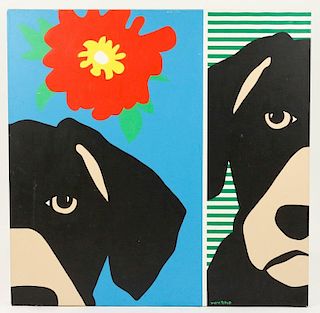 Contemporary Marc Teho Dog Painting