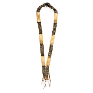 Nez Perce Man's Hairpipe Bandolier, From the Stanley B. Slocum Collection, Minnesota