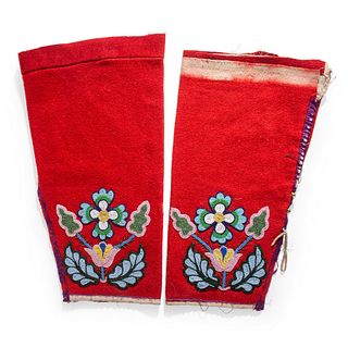 Apsaalooke [Crow] Beaded Woman's Leggings, From the Stanley B. Slocum Collection, Minnesota