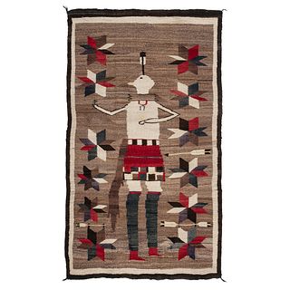 Navajo Single Yeibichai Dancer Weaving / Rug